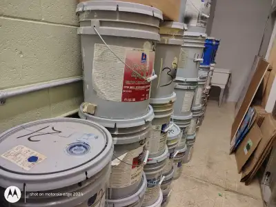 paint in 5 gallon pails, View more