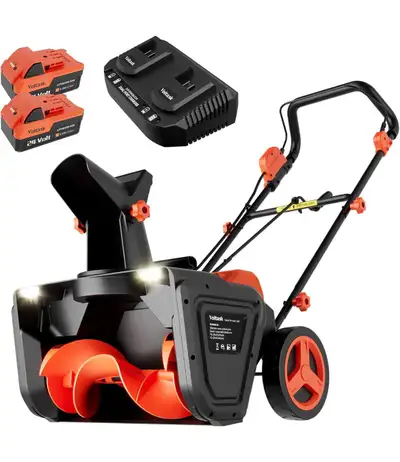 Cordless Snow Blower 2 Battery & Dual Quick Charger Included), View more