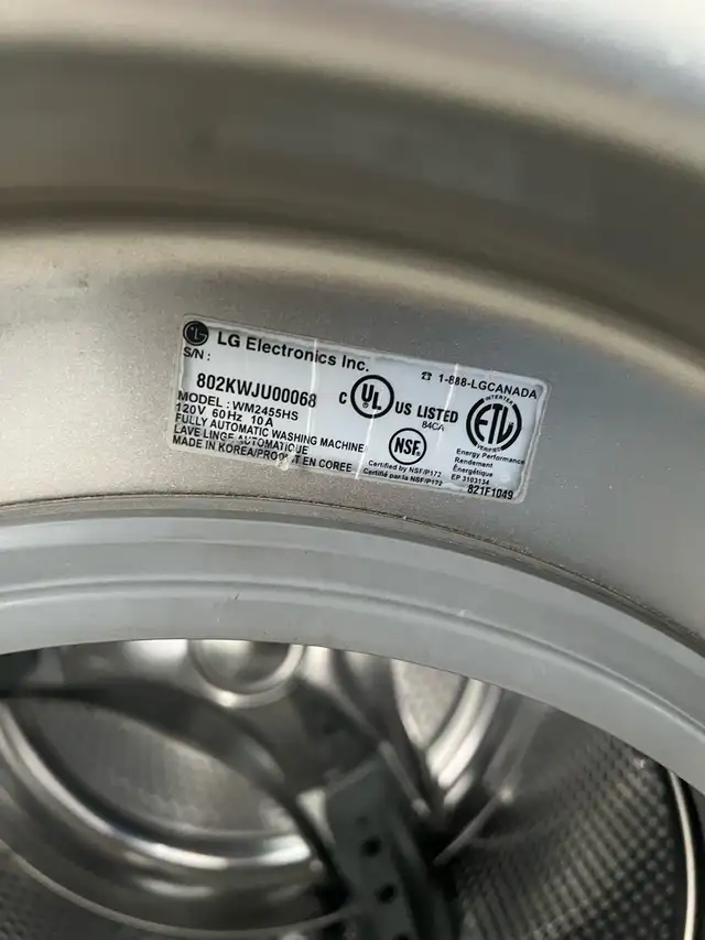 LG 27 w grey front load washer electric dryer set  in Washers & Dryers in Oakville / Halton Region - Image 8