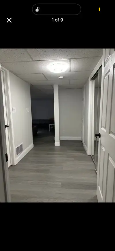 1 bedroom 1 bath basement available for rent. Spacious living, pet (cat) friendly, 2 garage parking...