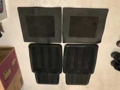 Rubber car mats (2 front and 2 rear mats), View more