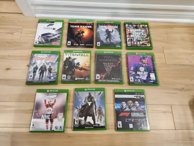 Jeux Xbox One Games - Prix dans description, View more