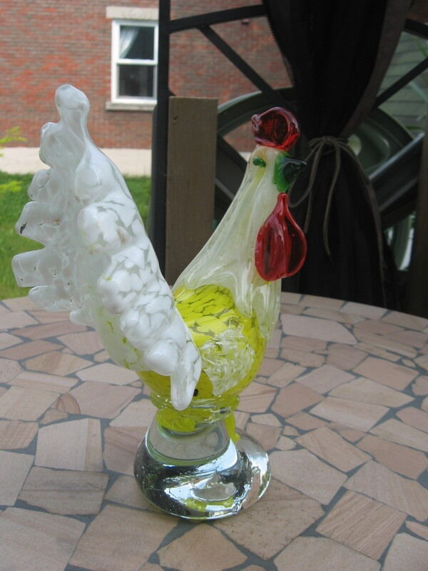 Rooster Murano Glass Blown #H55 Italy in Home Décor & Accents in Kawartha Lakes - Image 2