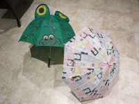 children's 25" umbrellas frog or cat motif