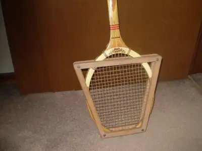 DUNLOP MAXPLY Wooden 1960's TENNIS RACQUET  With Press, View more