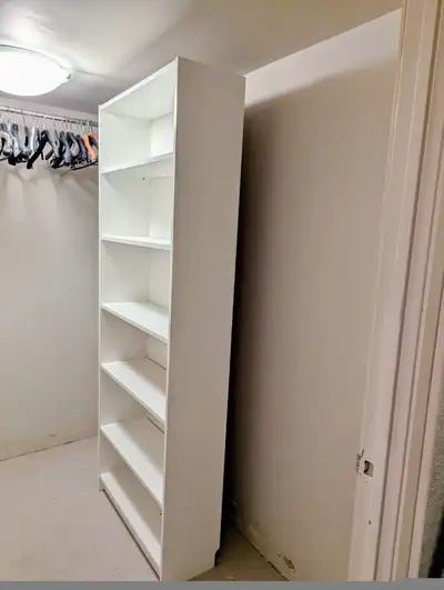 White bookcase/ storage/display shelving unit, View more