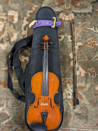 1/4 Violin, Bow, and Hard Case