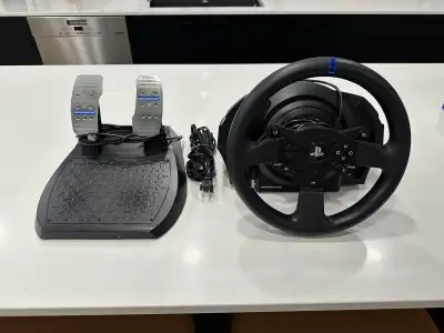 Thrustmaster T300RS Racing Wheel (PS4/PS5 Compatible) • Includes steering wheel and pedals • Works w...