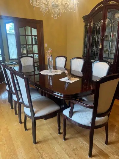 Solid Wood Dining  Set for 8 with Matching Buffets , View more