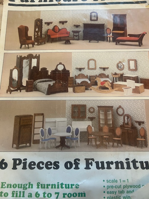 Vintage Wood Doll House Including Furniture Almost completed in Toys & Games in Mississauga / Peel Region - Image 5