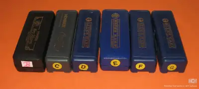Harmonica Hohner 4 Blues Harp D/E/F/G-Pro Harp G/ -Cross Harp C/, View more