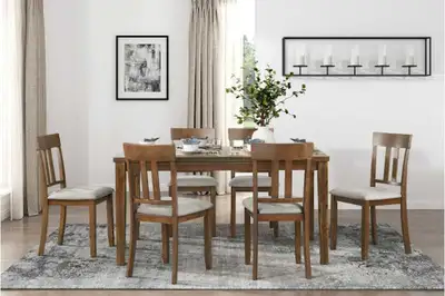 Brand new 7pc wooden dinning table for sale, View more