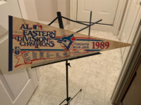 Toronto Blue Jays 1989 AL East Champions banner/pennant