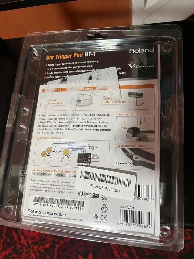 Roland BT-1 Single Trigger Pad in Drums & Percussion in City of Toronto - Image 3