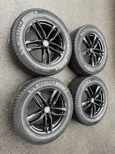 Winter tires with rims for sale in excellent condition. Rims specs: Bolt pattern: 5*112 , ET 35, CB...