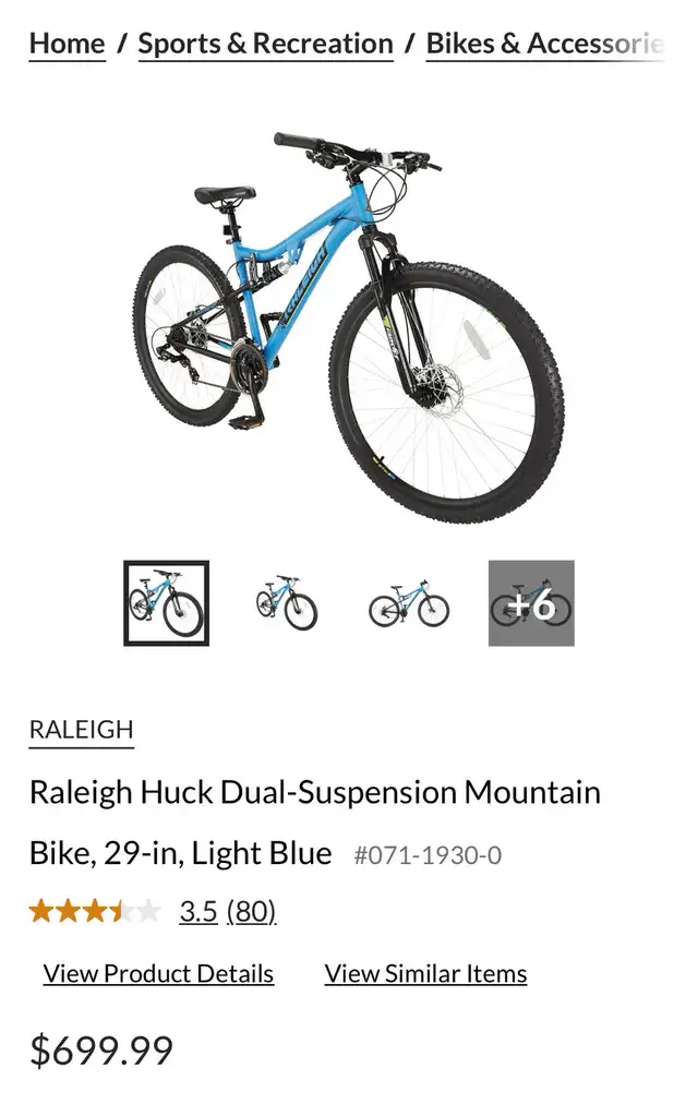 150 Today Only! Raleigh HuckDualSuspension Mountain Bike, 29-in, in Mountain in Ottawa - Image 4