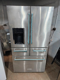 WOW!! Kitchenaid 36" Stainless Steel 5 Door Fridge Refrigerator