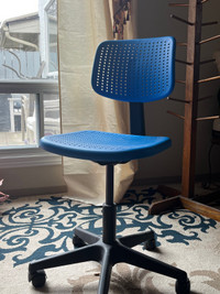IKEA blue chair 