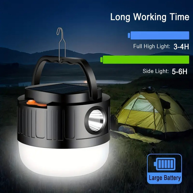 Lanterne camping tente solaire DEL LED tent solar lamp light dans Autre  à Laval/Rive Nord