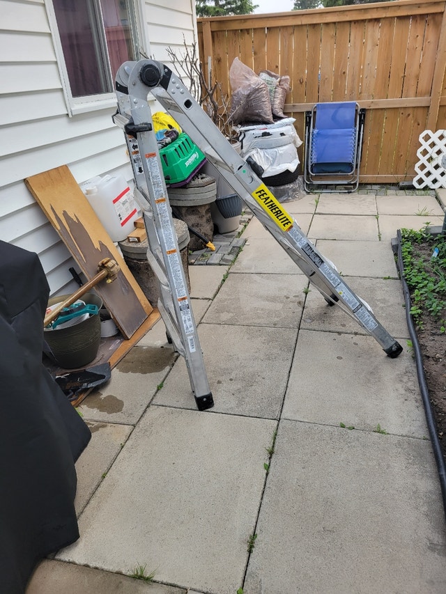 Featherlite jaws ladder extended to 17 feet heavy duty multi fun Ladders & Scaffolding