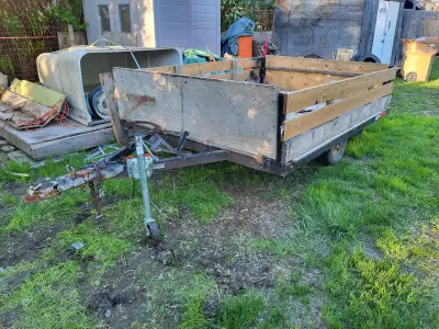 Selling tent trailer that has been converted to a utility trailer. LED lights, 2" ball. 6'4" (194 cm...