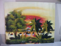 Painted Portrait of the Beaches of Punta Cana Santo Domingo