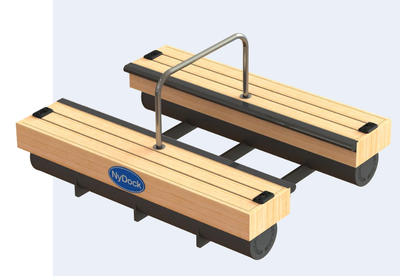 FLOATING KAYAK & CANOE LAUNCH 36" x 8 feet, very safe and helpful means to launch your Kayak or Cano...