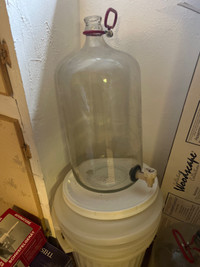 Glass Wine carbuoys, And plastic food grade wine making contain