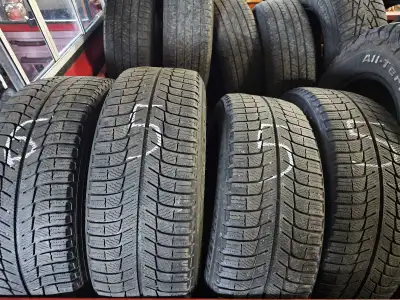 4- michelin xice 215/60/17 pic 1 6/32,5/32,5/32,5\32 $150 Even wear good tires still 4- bf all terra...