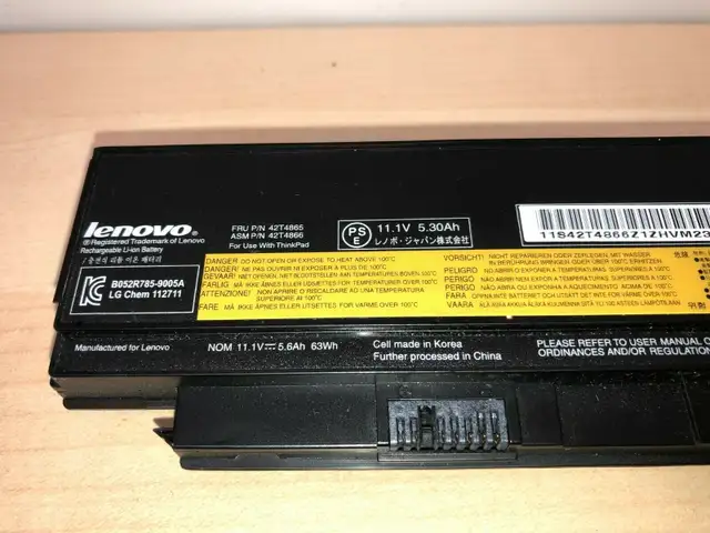 Genuine Lenovo 29+ Battery ThinkPad  fits ---X220 X220i 42T4861 in Laptops in City of Toronto - Image 4