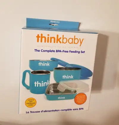 BRAND NEW  Thinkbaby Stainless Steel Feeding Set, View more
