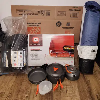 Camping Gear never used!, View more