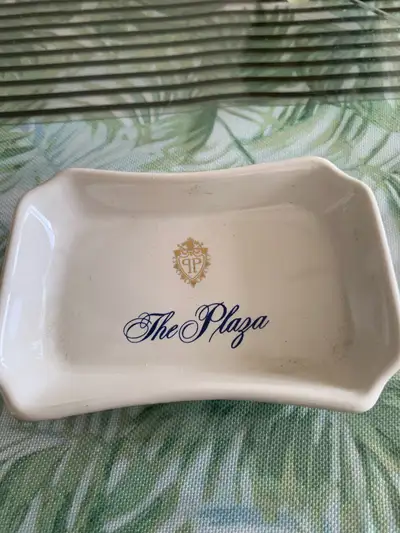 Vintage Plaza Hotel trinket/coin dish, View more