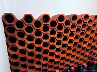 256 Hexagon Terra-Cotta Pipes, wine cellar cantina. $ 5.00 each