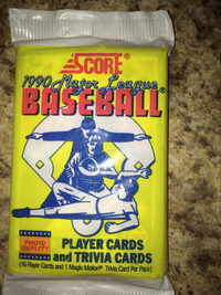 baseball major league 1990 card