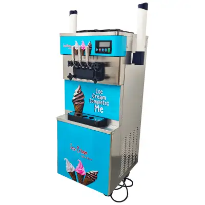 2+1Flavors Stainless Steel Soft Ice Cream Machine 3 Heads 210185, View more