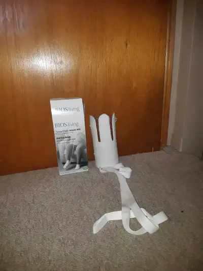 Suction cup reacher $15. Long handled bath sponge $8. Terry cloth sock aid $20. $35 for all 3 items....