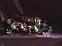 Christmas Craft Items - mini wreaths, pine cones, nest, etc.
