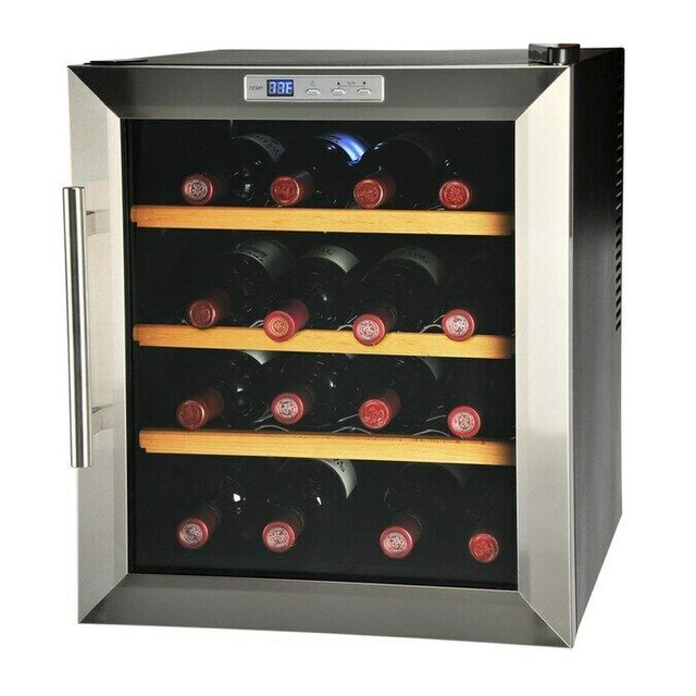 KALORIK 16-Bottle Black And Stainless Steel Wine Chiller in Other in Markham / York Region