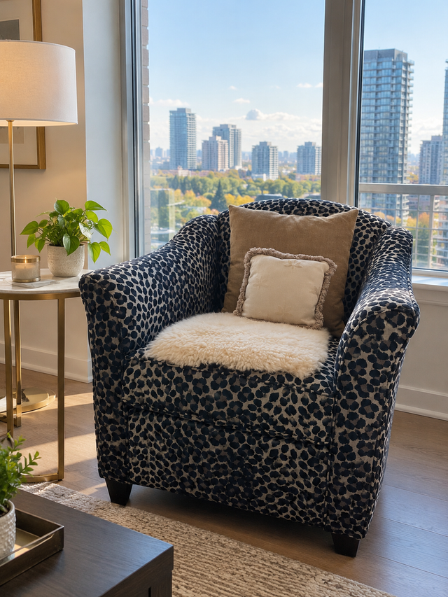Leopard Arm Chair