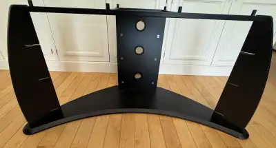 TV Stand with 3 tiered glass, View more