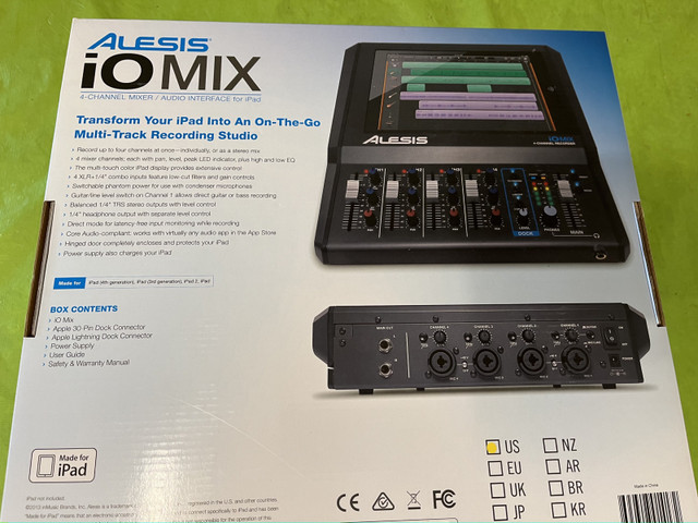 Alesis iOS MIXER - 4 Channel Audio Interface & iPad MixerNEW in Pro Audio & Recording Equipment in Saskatoon - Image 2