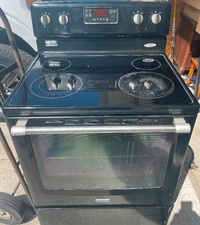 Glass top electric stove
