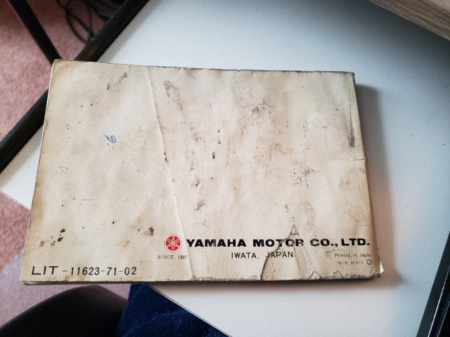 Yamaha TX500A Owner Manual, Original, 1973, 371-28199-11 in Motorcycle Parts & Accessories in Winnipeg - Image 2