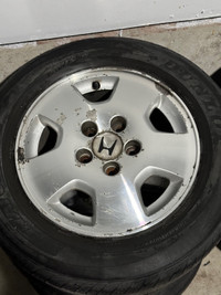205/65R15: 4 Honda Civic Rims with Tires