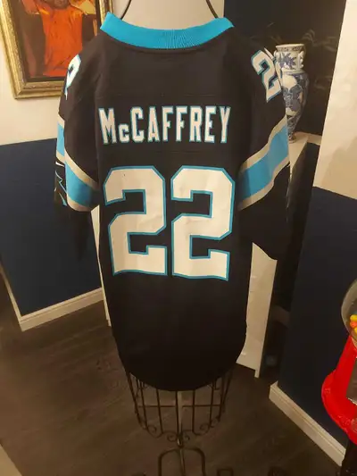 Carolina panthers youth jersey large McCaffrey , View more