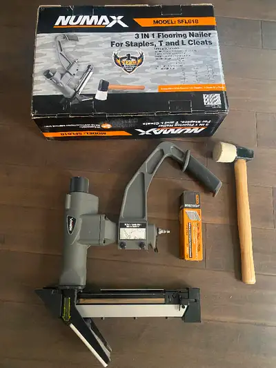 NuMax 3-in-1 Flooring Nailer and Stapler $150, View more