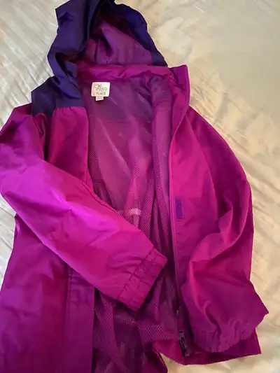 Girls size10-12 rain jacket/coat or rain boots, View more