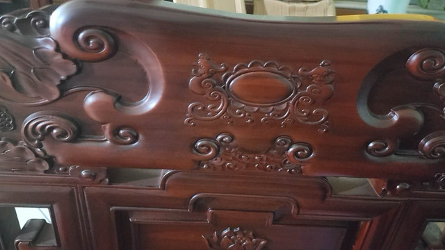 Burma rosewood Living rm 7pc Set with Certificate in Dining Tables & Sets in Markham / York Region - Image 3