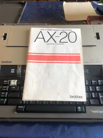 I am selling a Brother AX-20 Electronic Typewriter, a reliable machine for all your typing needs. Th...